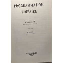 Programmation linéaire