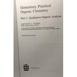 Elementary Practical Organic Chemistry: Qualitative Organic...