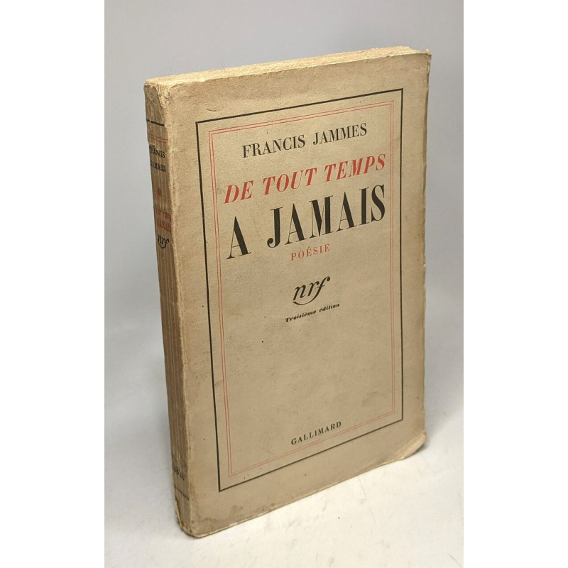 De tout temps à jamais - poésie - 3e édition