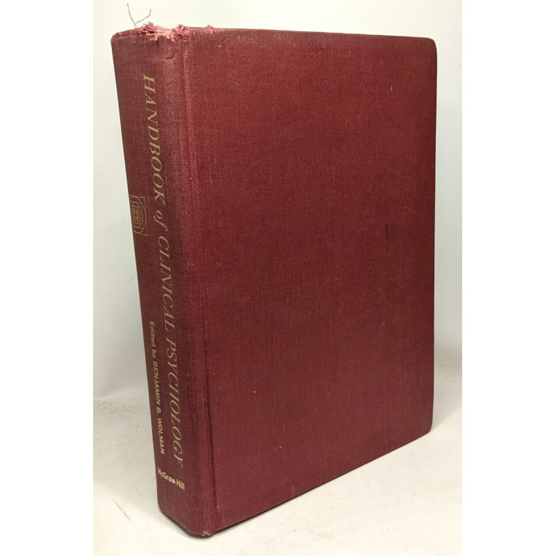 Handbook of clinical psychology