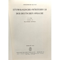 Etymologisches wörterbuch der deutschen sprache - 20. auflage...