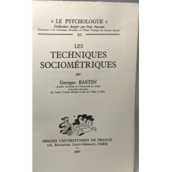 Les techniques sociométriques