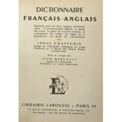 Dictionnaire Français/Anglais - revue et corrigé par Jean Mergault