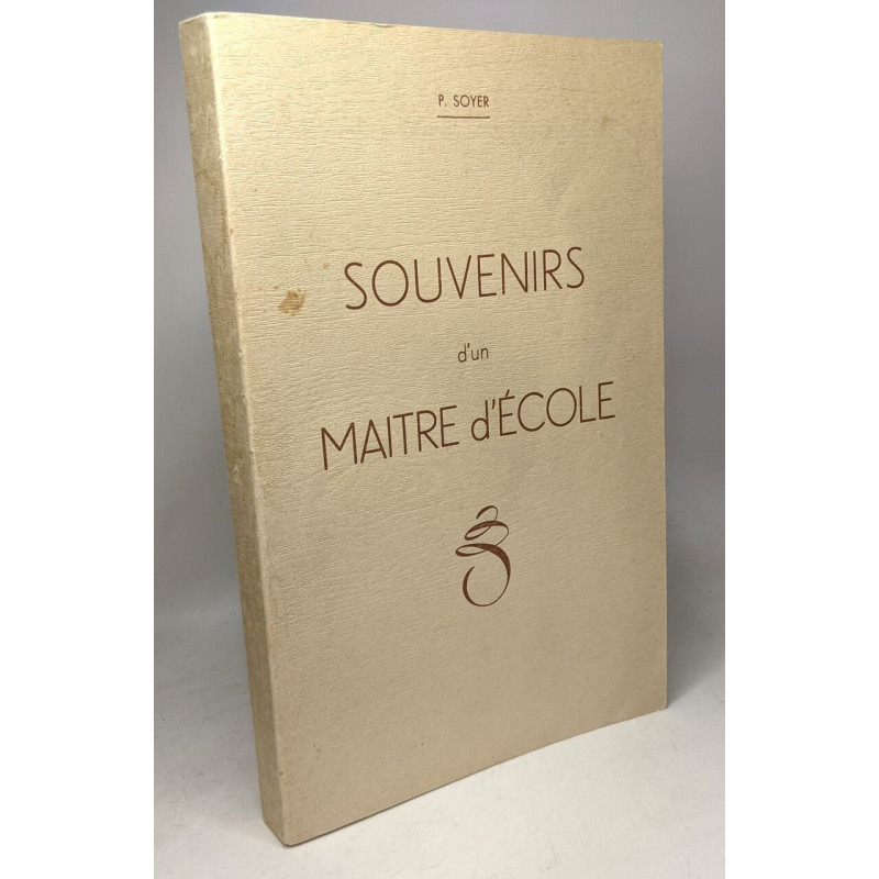 Souvenirs d'un maître d'école