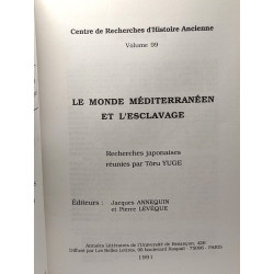Le Monde méditerranéen et l'esclavage: Recherches japonaises