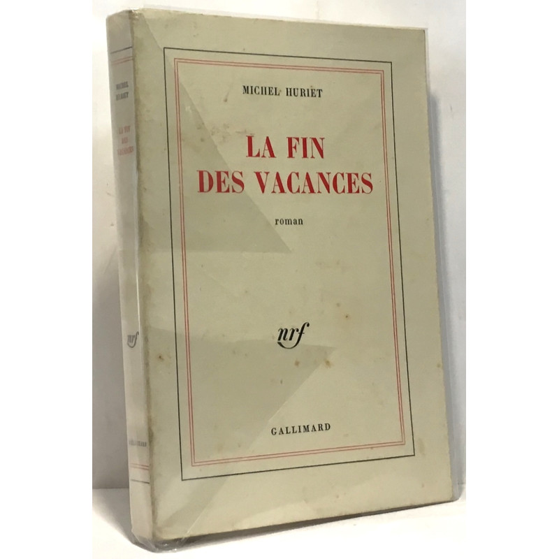 La fin des vacances
