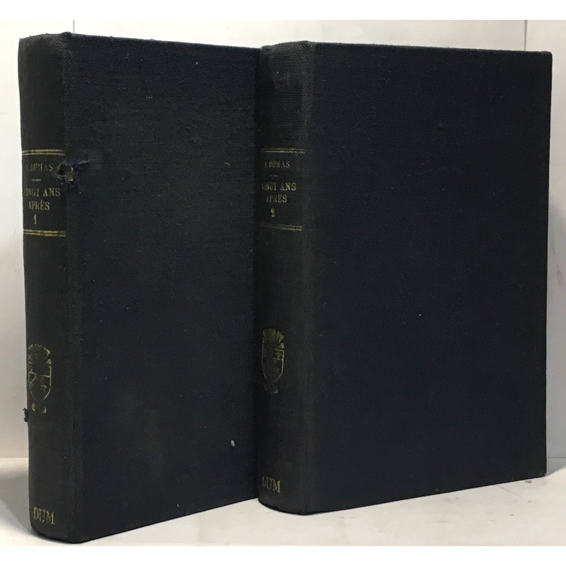 Vingt ans après - tome un et deux --- 2 volumes