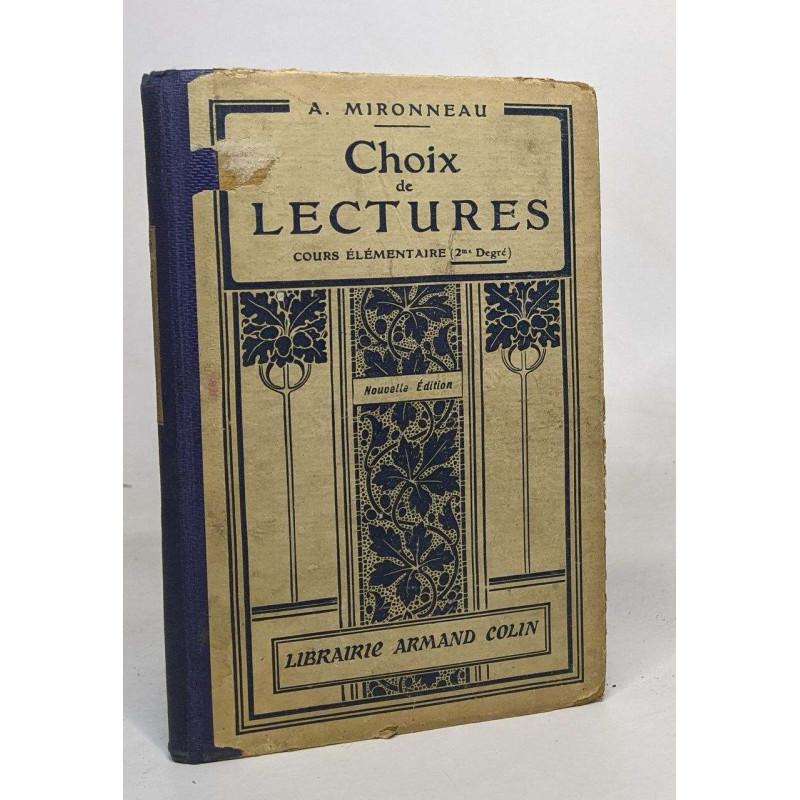Choix de lectures - cours élémentaire (2me degré)