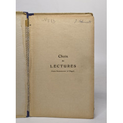 Choix de lectures - cours élémentaire (2me degré)