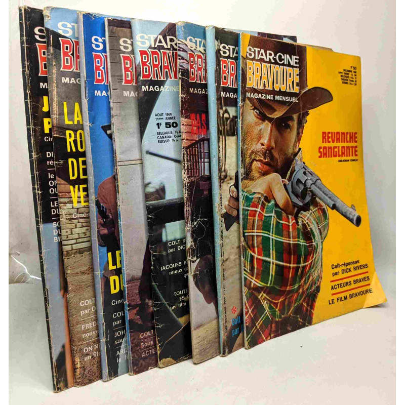 Star-Ciné Bravoure: 8 numéros de 1968: n°135 Janvier + n°136...