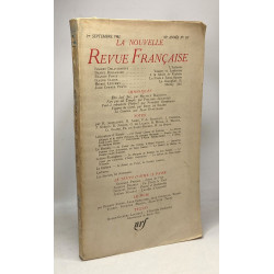 La nouvelle Revue Française - 1er septembre 1962 --- 10e année n°117