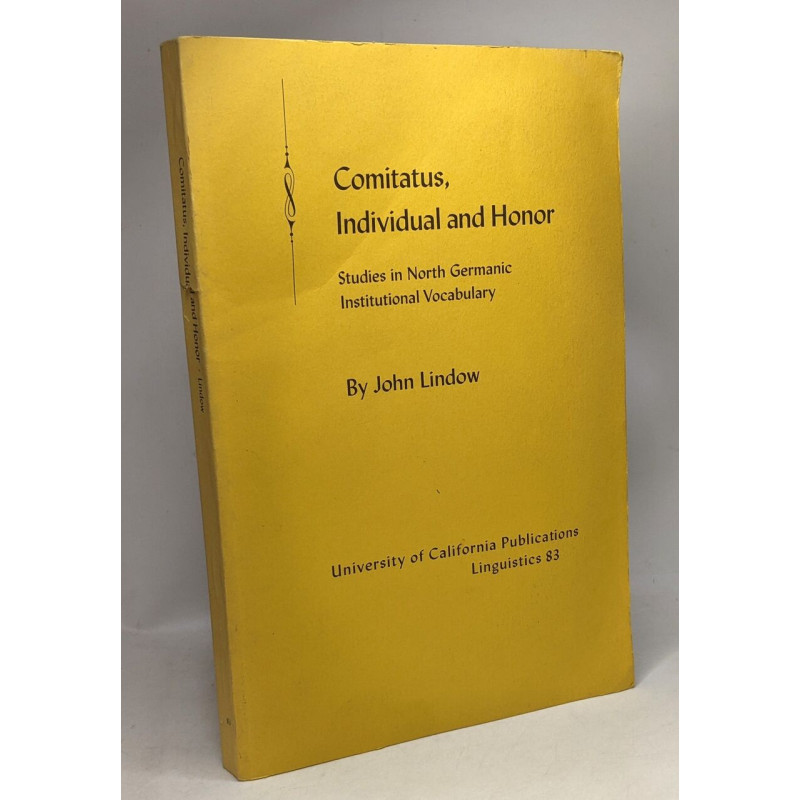 Comitatus Individual and Collective Honor - Studies in North...