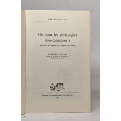 Ou vont les pédagogies non-directives