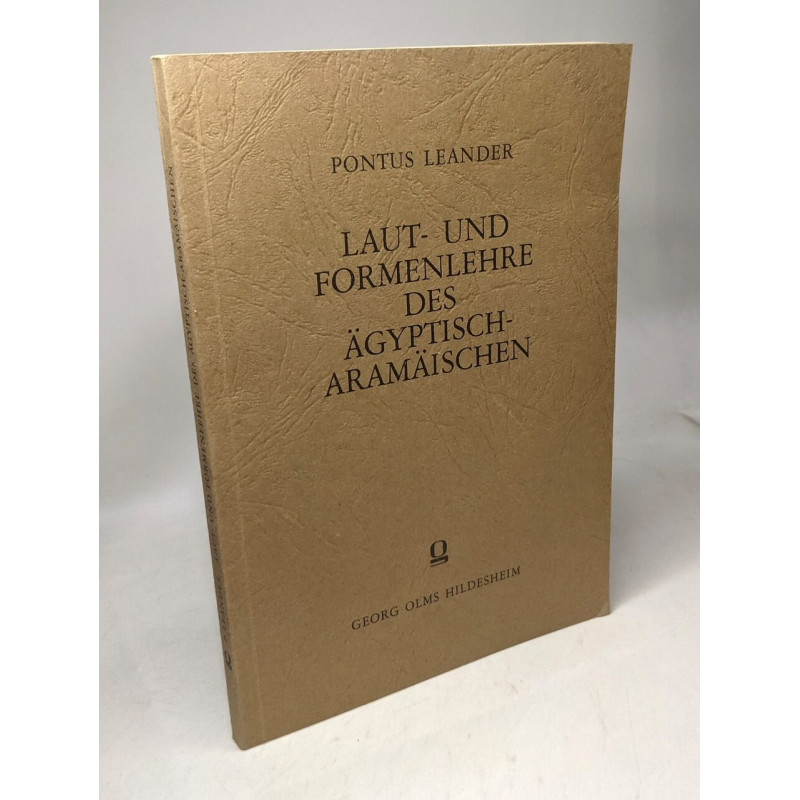 Laut- und formenlehre des ägyptisch- aramäischen