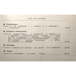 L'évolution psychiatrique - TOME XLII fascicule I janvier-mars...