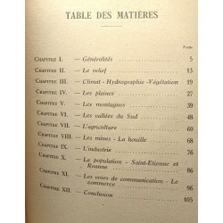 Petite géographie du département de la Loire