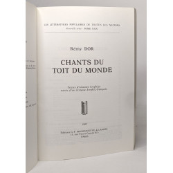 Chants du toit du monde (Litterataire Po)