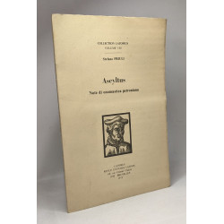 Ascyltus - Note di onomastica petroniana - Collection Latomus...