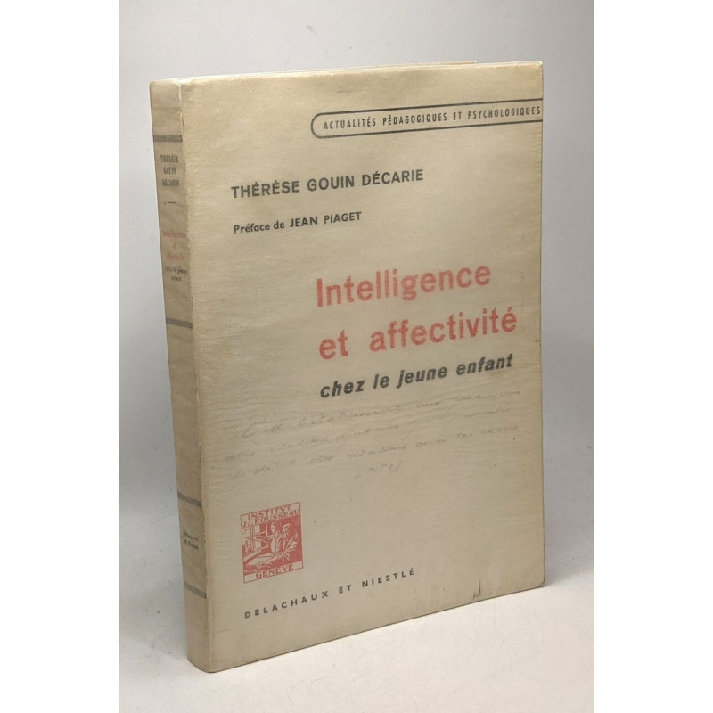 Intelligence et affectivité chez le jeune enfant - actualités...
