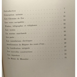 POLITIQUE DES TRAVAUX PUBLICS DU REGIME FASCISTE - Conception...