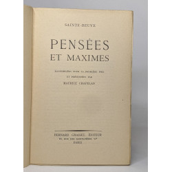 Pensées et maximes