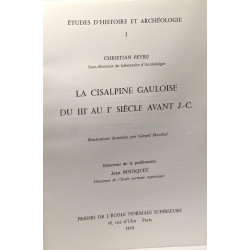 La Cisalpine gauloise : Du III au I siècle avant J.-C (Études...