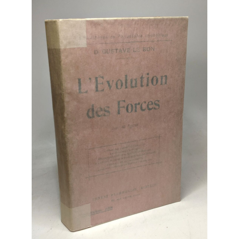 L'évolution des forces