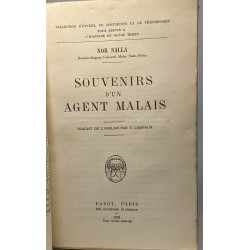 Souvenirs d'un agent malais - collection d'études de documents et...