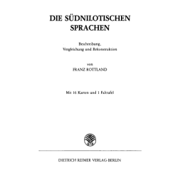 Die südnilotischen Sprachen - Beschreibung Vergleichung und...