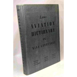 Lanz aviation dictionary in nine languages --- englis, spanish,...