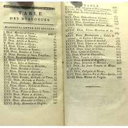 Dialogues des morts anciens et modernes avec quelques fables...