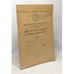 Monographies régionales 1re série Algérie n°27 - Genèse des gîtes...