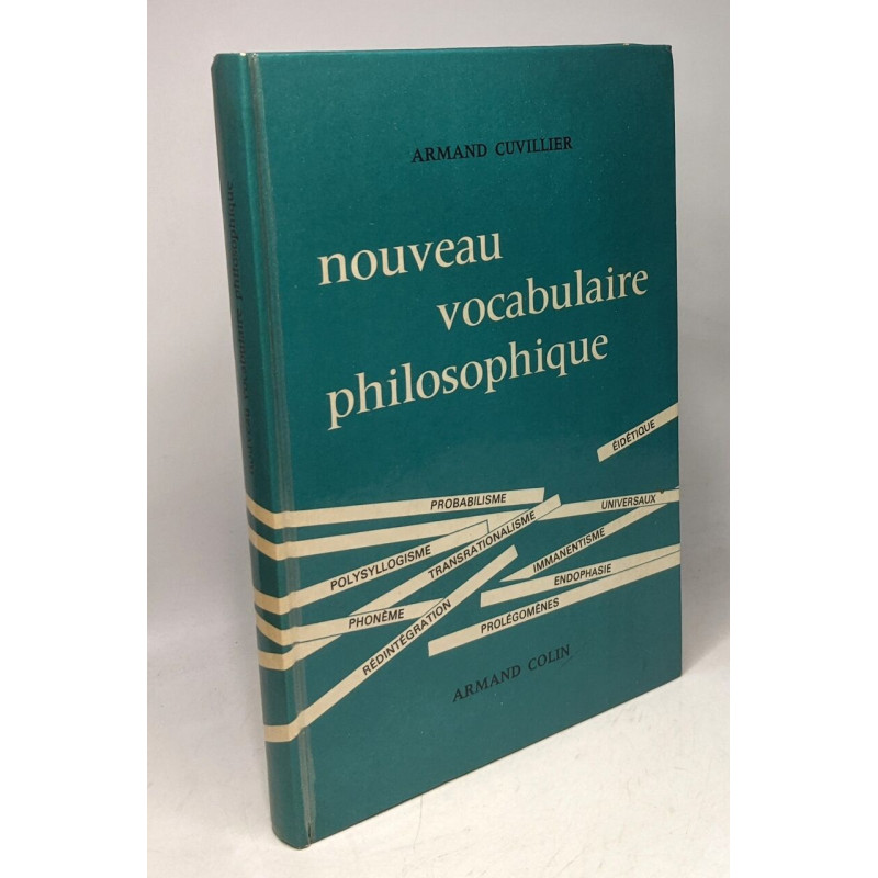 Nouveau vocabulaire philosophique avec supplément - 12e édition