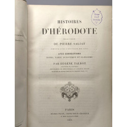 Histoire d'Hérodote - traduction de Pierre Saliat revue sur...