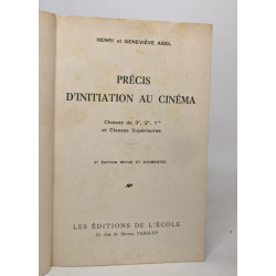 Précis d'initiation au cinéma - classes de 3è-2è-1ère et supérieures
