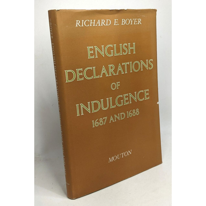English declarations of indulgence 1687 and 1688