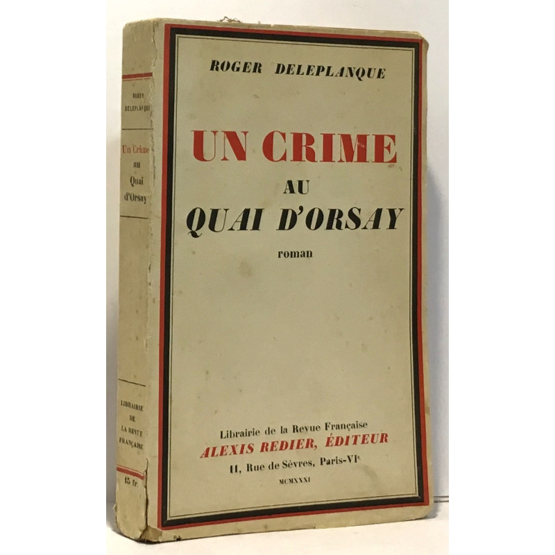 Un crime au quai d'Orsay