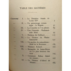 XVIIIe siècle et romantisme