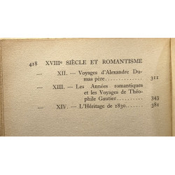 XVIIIe siècle et romantisme