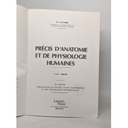 Précis d'anatomie et de physiologie humaines