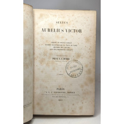 Sextus Aurelius Victor --- origine du peuple romain hommes...