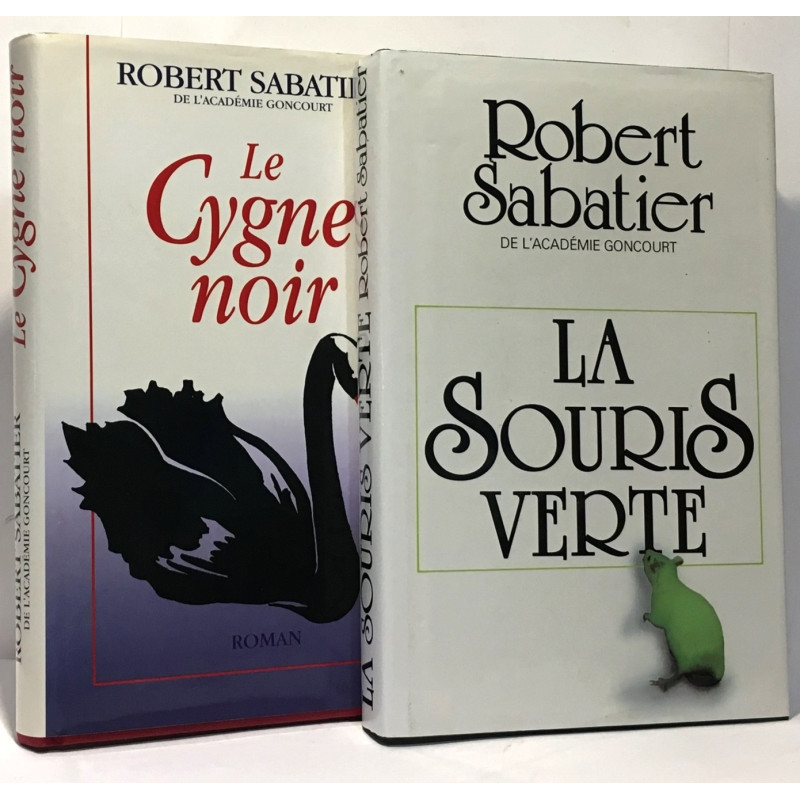 Le cygne noir + La souris verte --- 2 romans