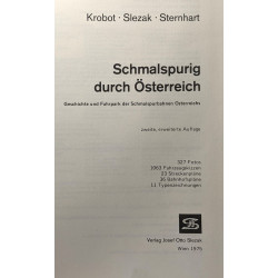 Schmalspurig durch österreich --- Krobot - Slezak - Sternhart -...