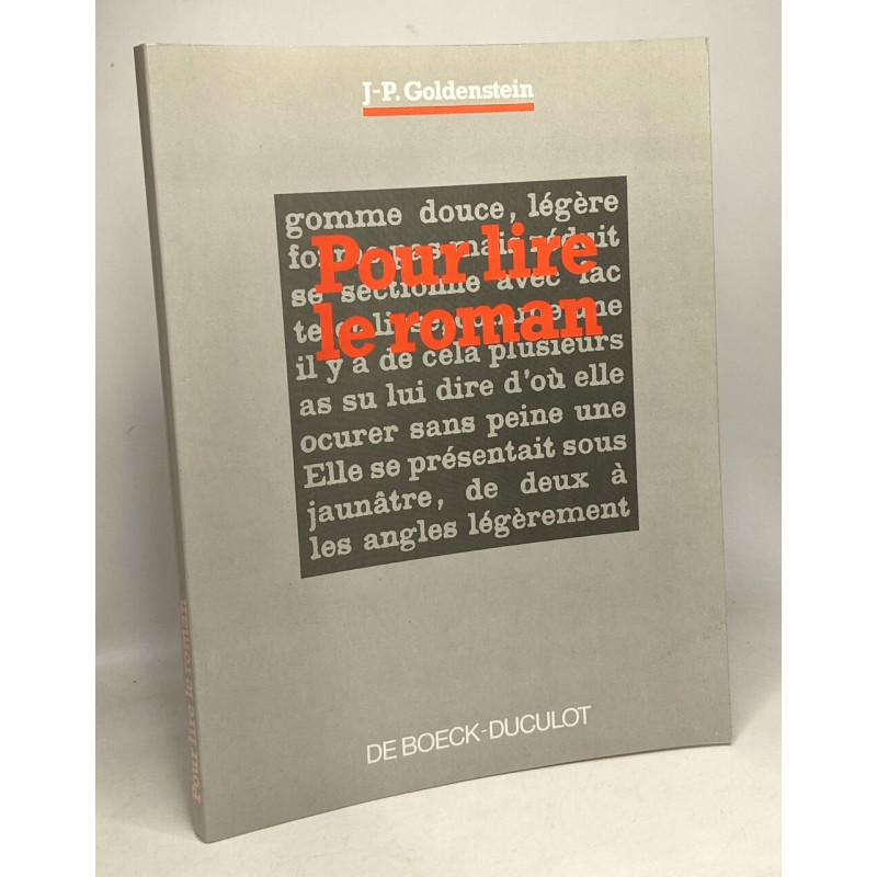 POUR LIRE LE ROMAN