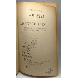 L'Epopée Indoue - Etude de l'Arrière-Fonds Ethnographique et Religieux