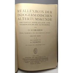 Reallexikon der indogermanischen altertumskunde - Erster Band: A-K...