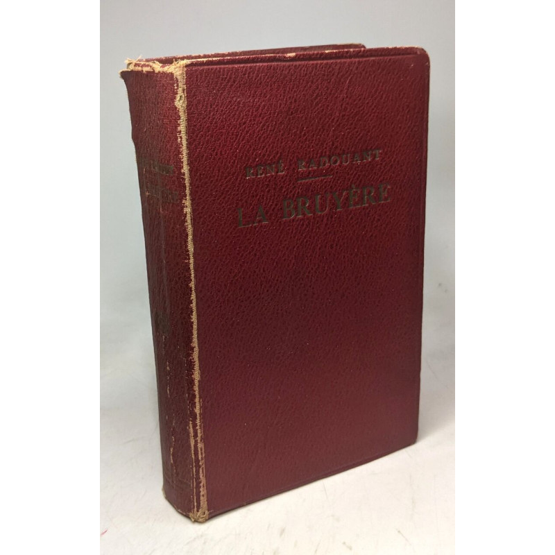 La Bruyère - 3e éd. - avec intro. biblio. notes grammaire lexique...