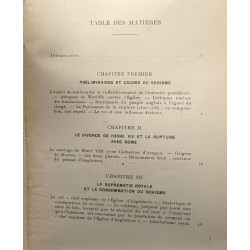 Le schisme anglican Henri VIII (1509-1547) TOME I. /La Réforme en...