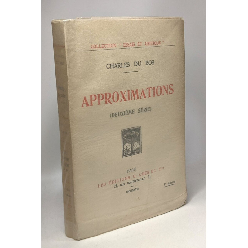 Approximations (deuxième série) / coll. essais et critique