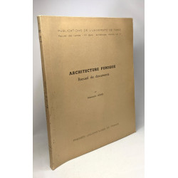 Architecture punique - recueil de documents / 1ère série:...
